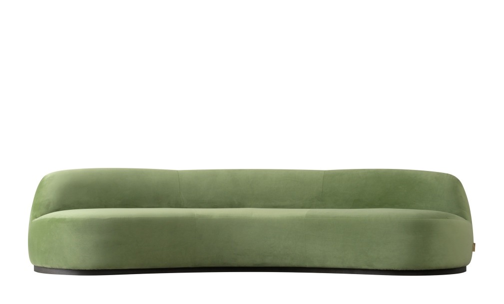 Stella Lounge Sofa Olive Velvet