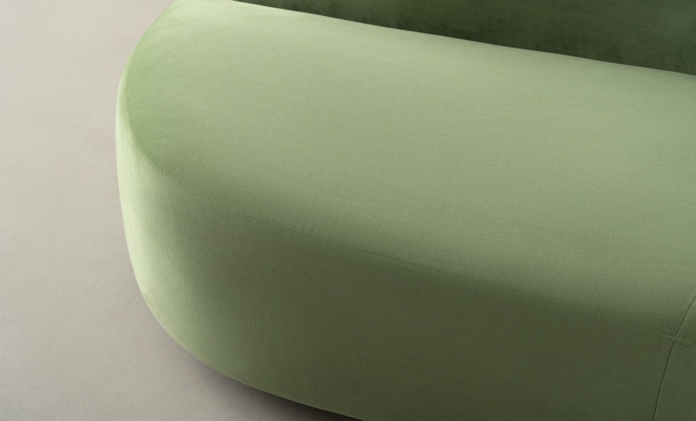 Stella Lounge Sofa Olive Velvet