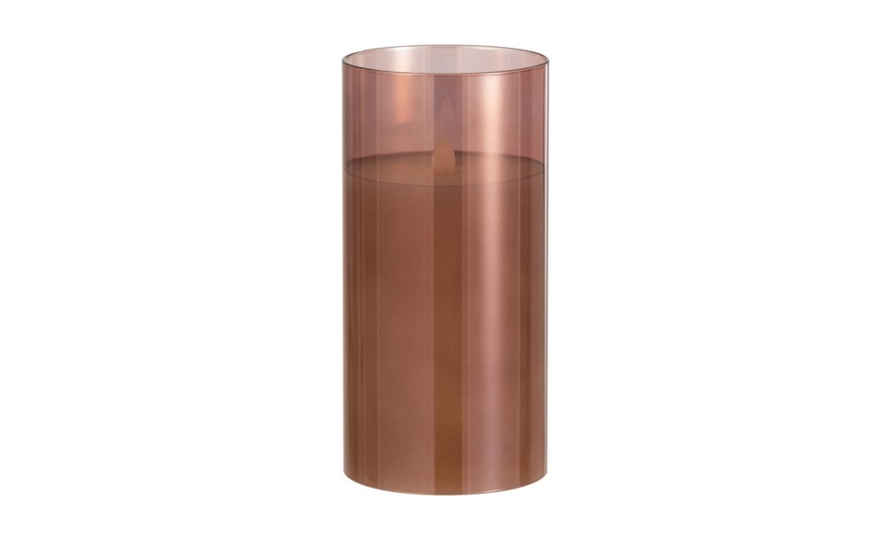 Ledlamp Shining Glass Brown M