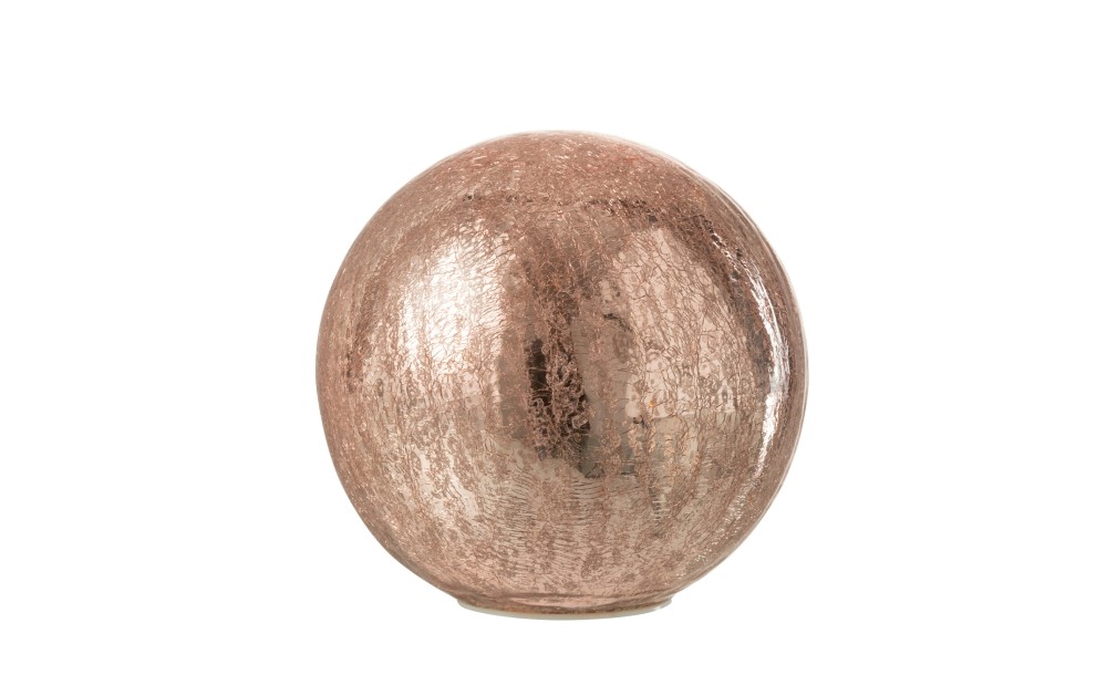 Ball LED Glass Pink Small