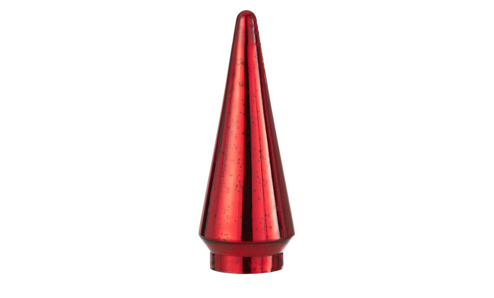 Xmas Tree LED Glass Red Large