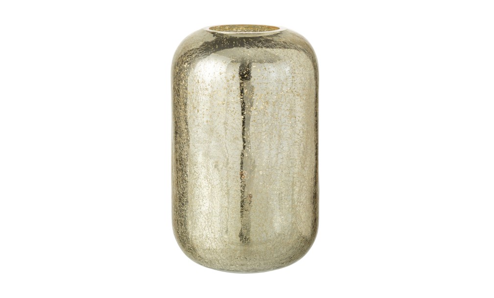 Crackle Hurricane Glass Gold XL