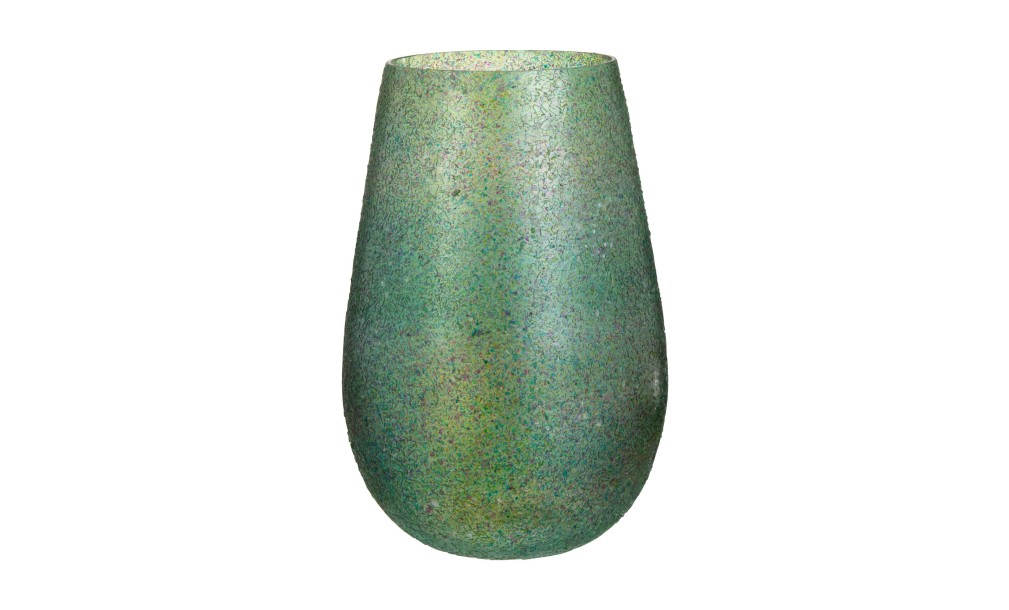 Tom Candle Holder Glass Green L