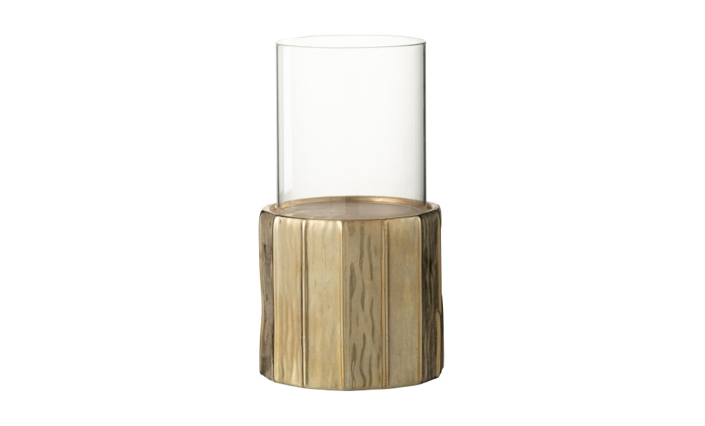 Ary Candle Holder Clay Gold M