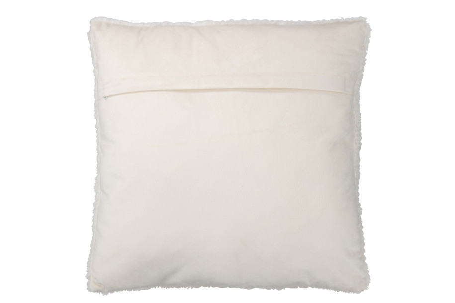 Teddy Cushion Poly White