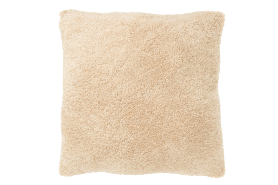 Teddy Cushion Poly Beige