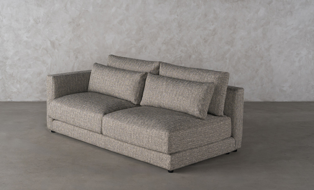 Narvik Soft Feather 2-Seater Section Sofa Left Arm (cosmic d 21543-18)