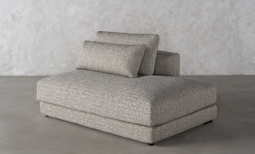 Narvik Soft Feather Ottoman Section Sofa Right Arm (cosmic d 21543-18)