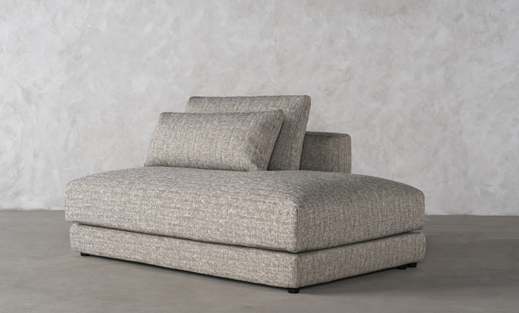 Narvik Soft Feather Ottoman Section Sofa Right Arm (cosmic d 21543-18)