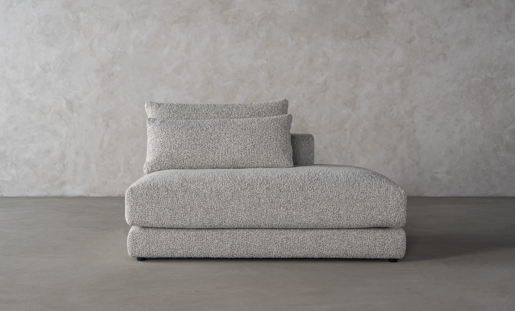 Narvik Soft Feather Ottoman Section Sofa Right Arm (g208 col.7a)