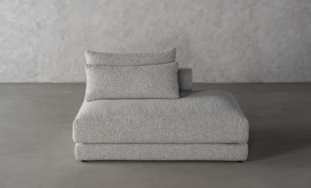 Narvik Soft Feather Ottoman Section Sofa Right Arm (g208 col.7a)