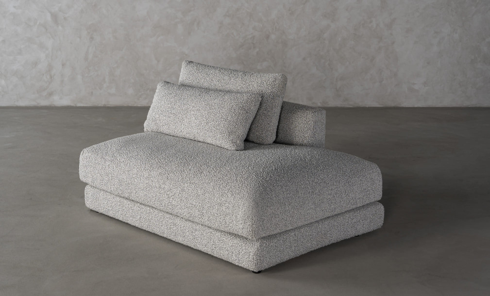 Narvik Soft Feather Ottoman Section Sofa Right Arm (g208 col.7a)