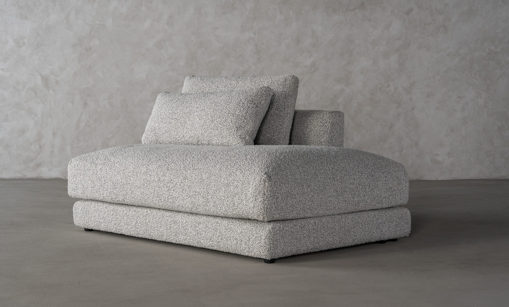 Narvik Soft Feather Ottoman Section Sofa Right Arm (g208 col.7a)