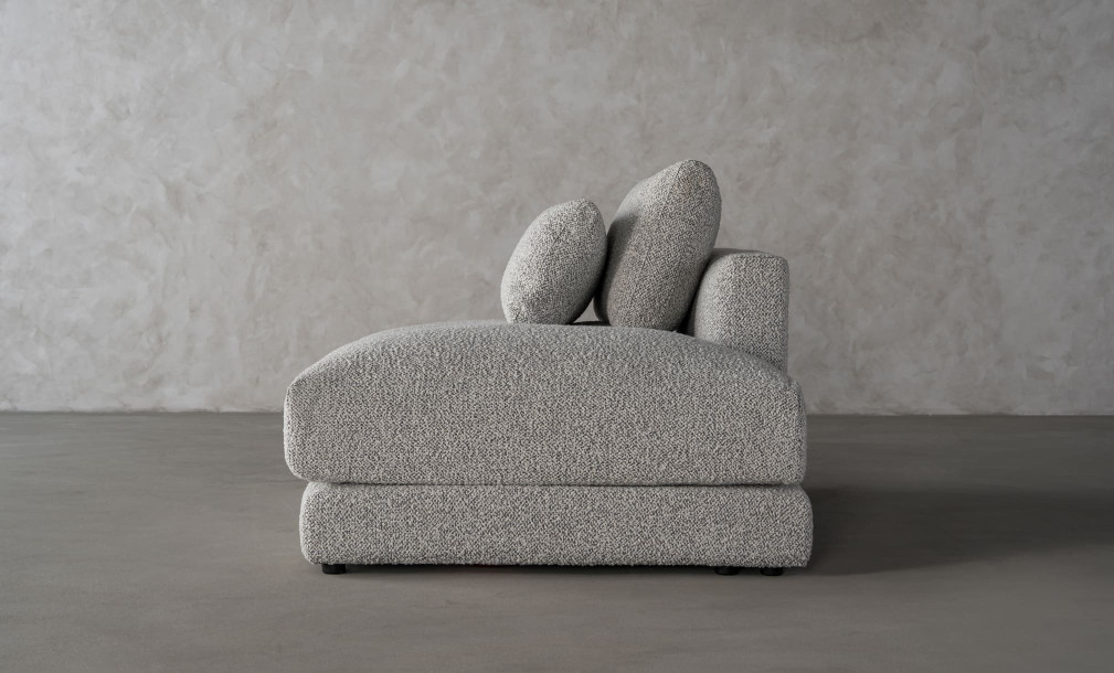 Narvik Soft Feather Ottoman Section Sofa Right Arm (g208 col.7a)