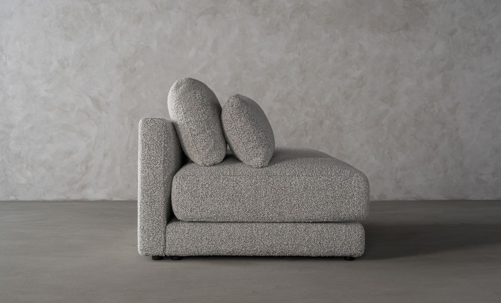 Narvik Soft Feather Ottoman Section Sofa Right Arm (g208 col.7a)