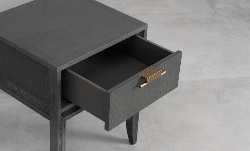 City Small Bedside Table (Color: Oak gray (veneer))