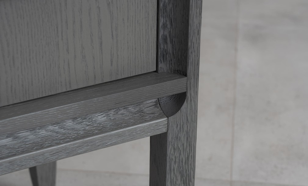City Small Bedside Table (Color: Oak gray (veneer))