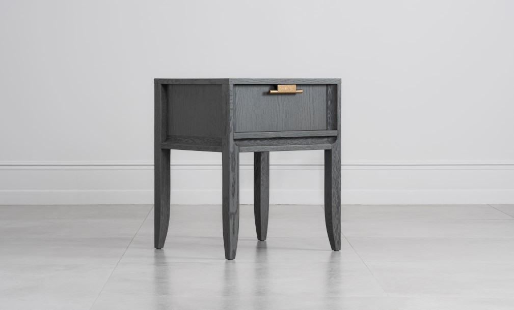 City Small Bedside Table (Color: Oak gray (veneer))
