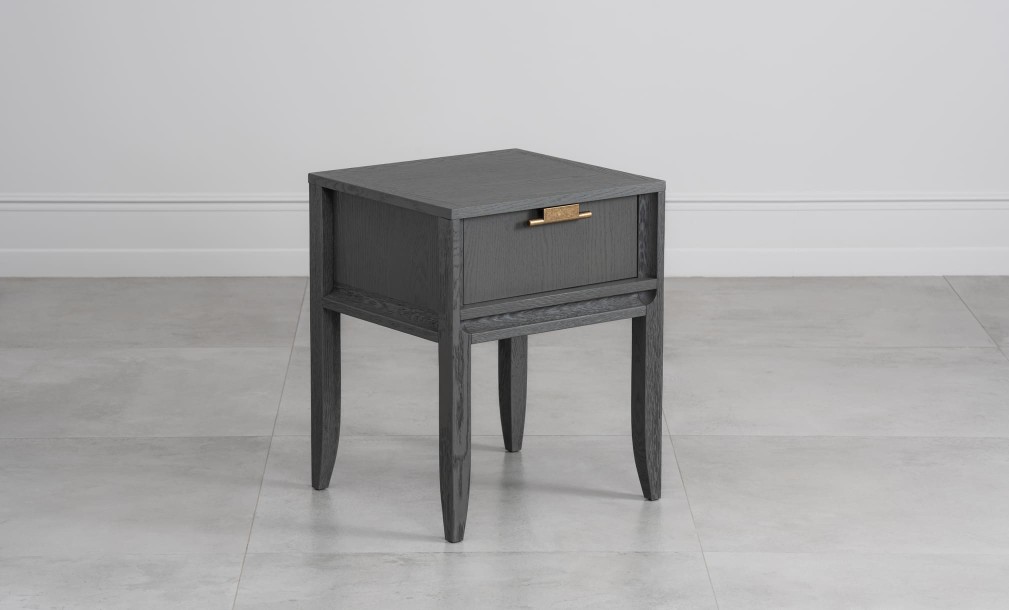 City Small Bedside Table (Color: Oak gray (veneer))