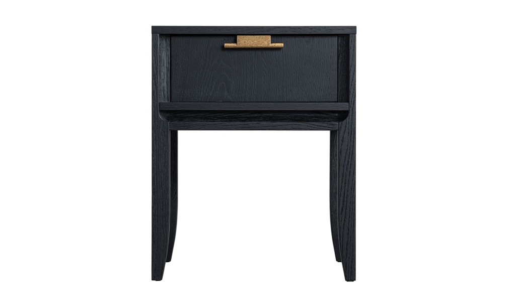 City Small Bedside Table (Color: Oak dark (veneer))