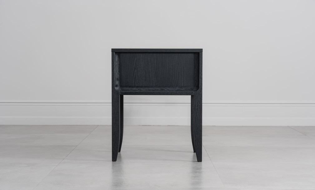 City Small Bedside Table (Color: Oak dark (veneer))
