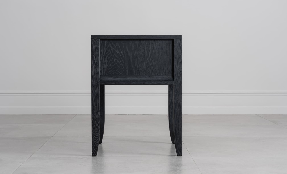 City Small Bedside Table (Color: Oak dark (veneer))