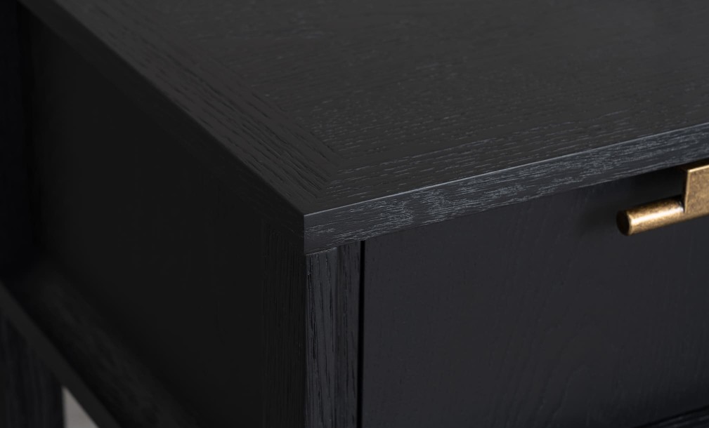 City Small Bedside Table (Color: Oak dark (veneer))
