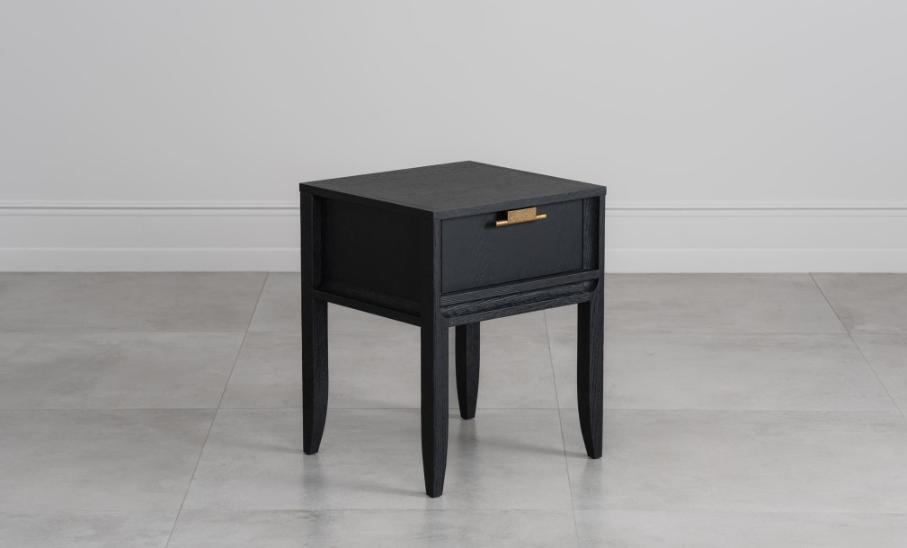 City Small Bedside Table (Color: Oak dark (veneer))