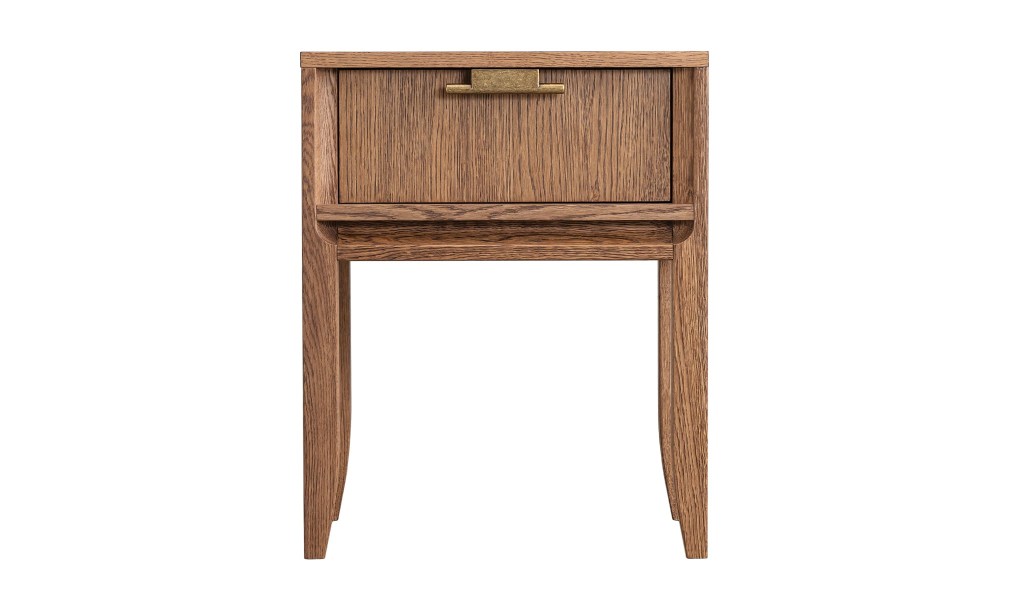 City Small Bedside Table (Color: Oak honey (veneer))