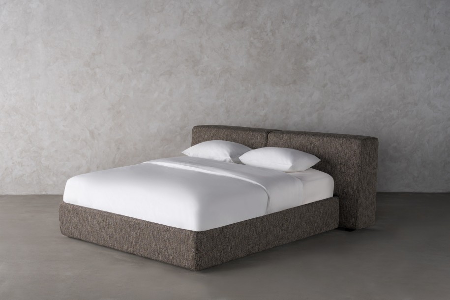 Double Bed 200x200 cm (Fabric: Stalemate col.Castle (Cat. 3))