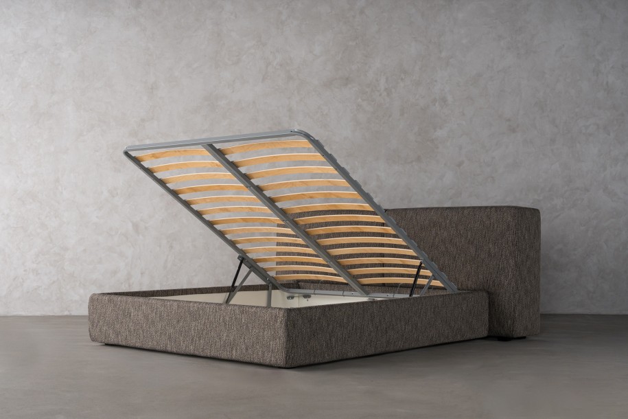 Double Bed 200x200 cm (Fabric: Stalemate col.Castle (Cat. 3))