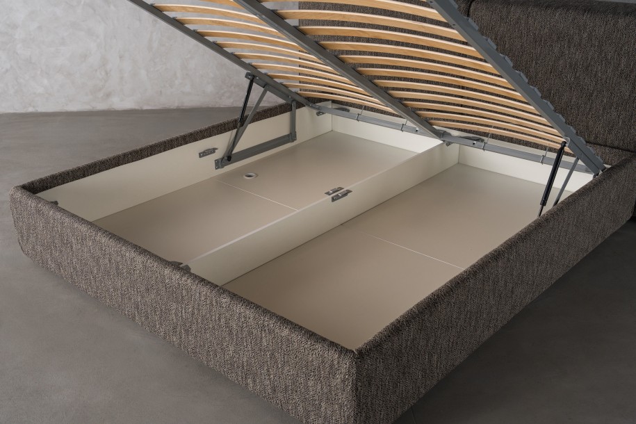 Double Bed 200x200 cm (Fabric: Stalemate col.Castle (Cat. 3))