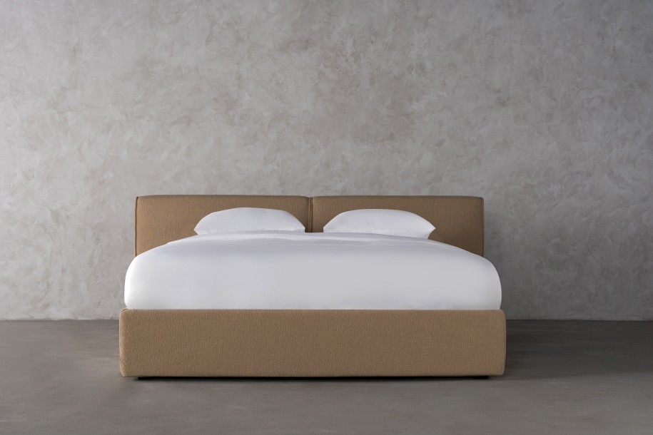 Double Bed 200x200 cm (Fabric: EASY BOUCLE col.11 CLAY (Cat. 3))