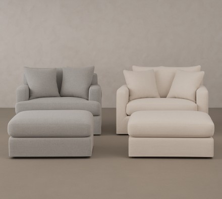 Perfect Pair: Carmel Armchair & Pouf