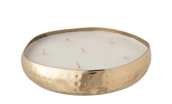 Scented Candle Metal Gold M 21H