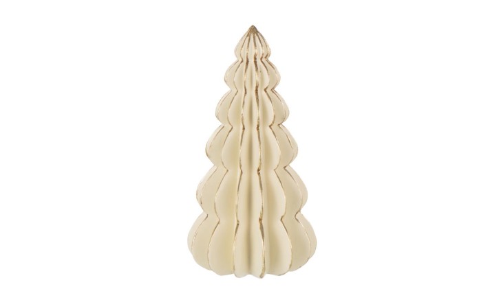 Tree Origami White/Gold M