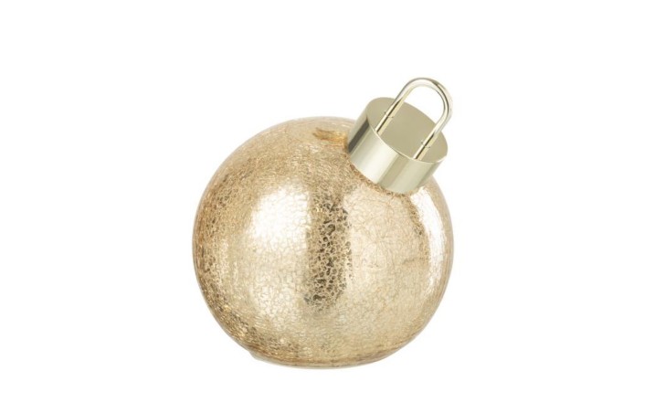 Christmas Bauble Led Gold Colored S