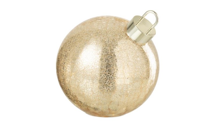 Christmas Bauble Led Gold Colored M