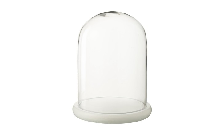 Decorative Bell Jar White L