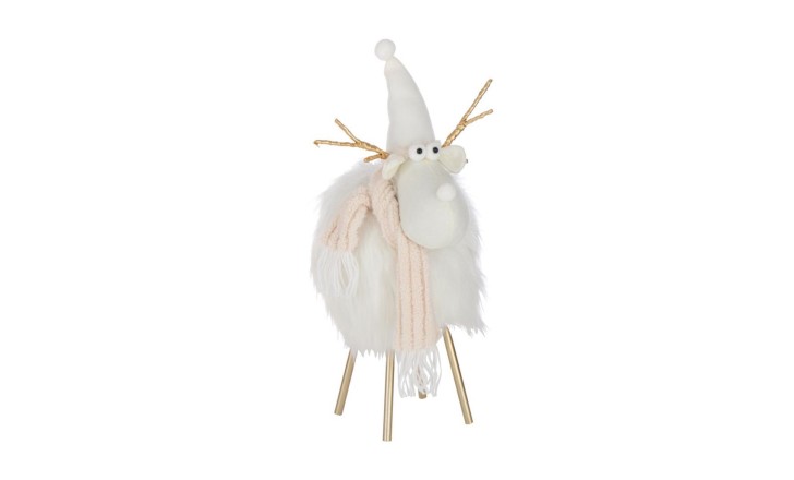 Reindeer With Hat White/Beige M