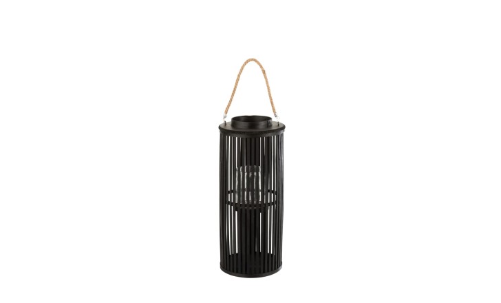 Lantern Tube Bamboo Black S 