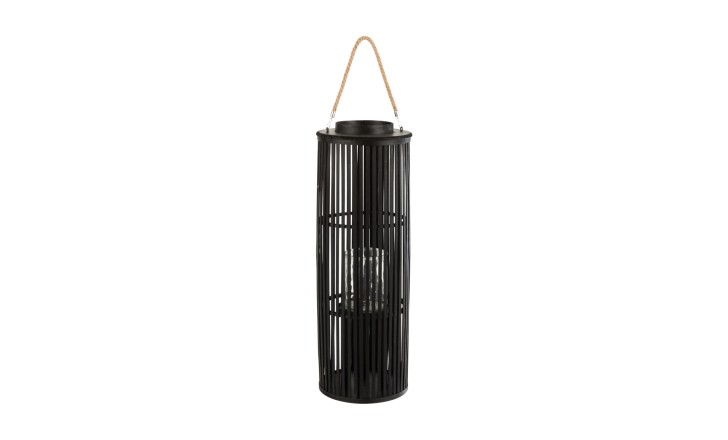 Lantern Tube Bamboo Black L 