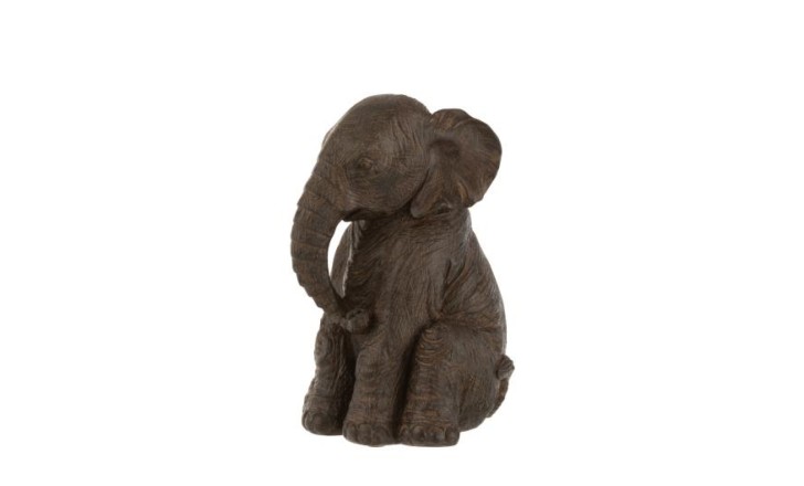 Elephant Sitting Dark
