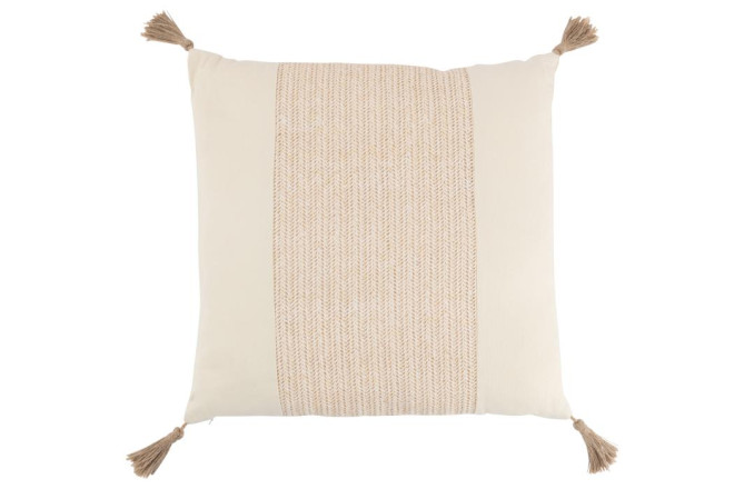 Woven Cushion Square Beige