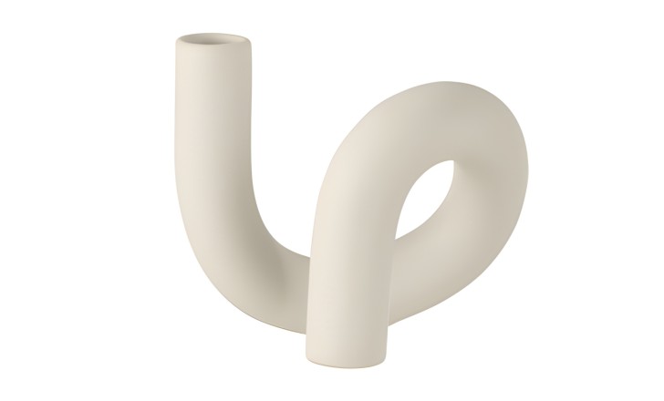 Torsion Candle Holder White