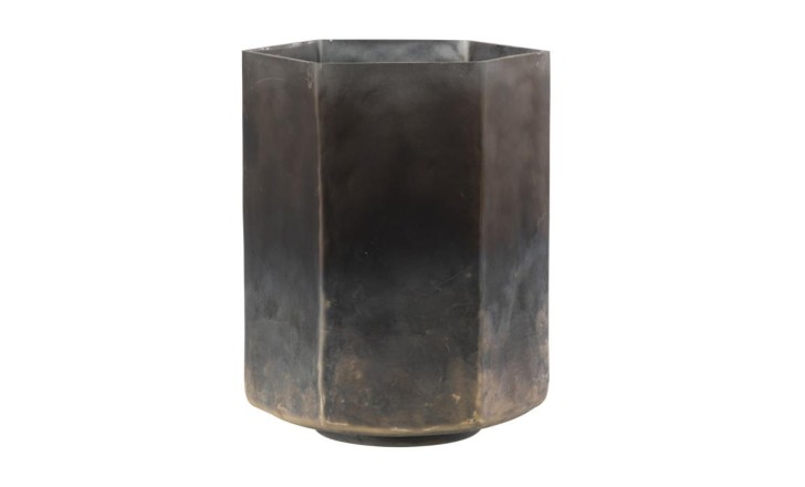 Hurricane Hexagone Candle Holder Grey L