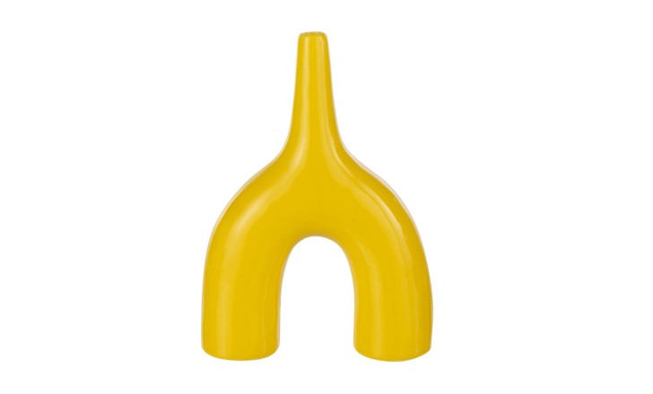 Abstract Shiny Vase Yellow S