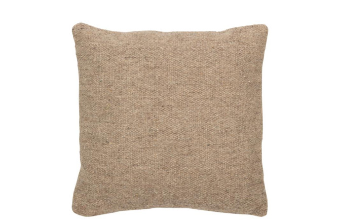 Woven Wool Beige Cushion