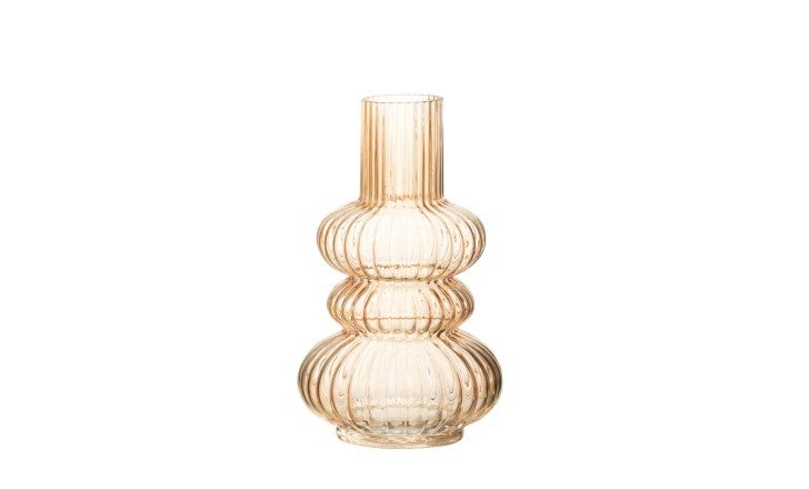 Yash Peach Glass Vase S