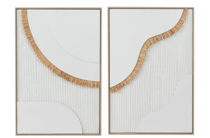 Straw Wall Decoration Assortment Of 2